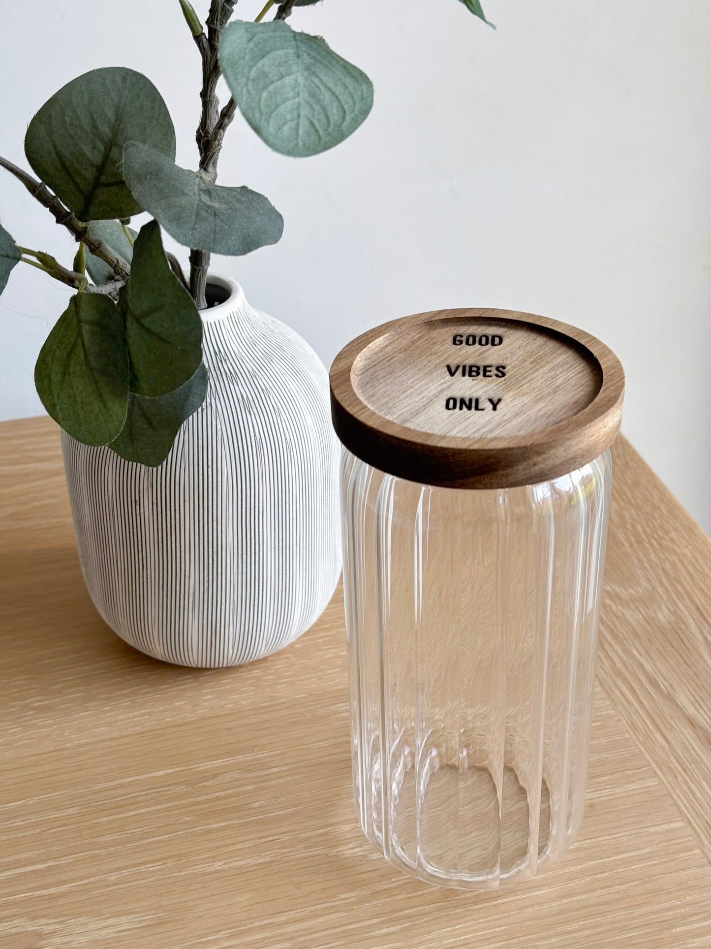 Good vibes jar full view