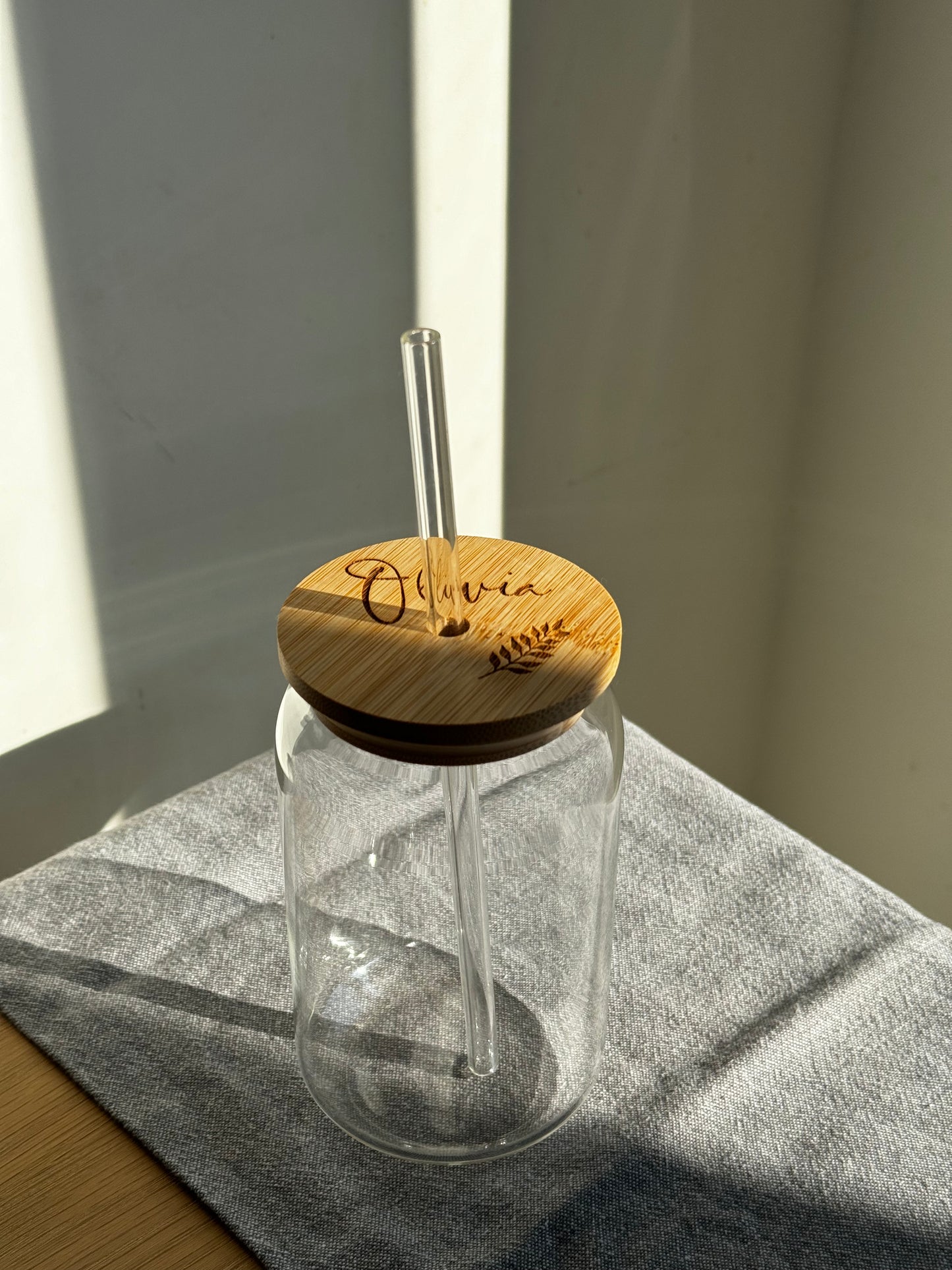 Autumnal Glass Cup | Personalised