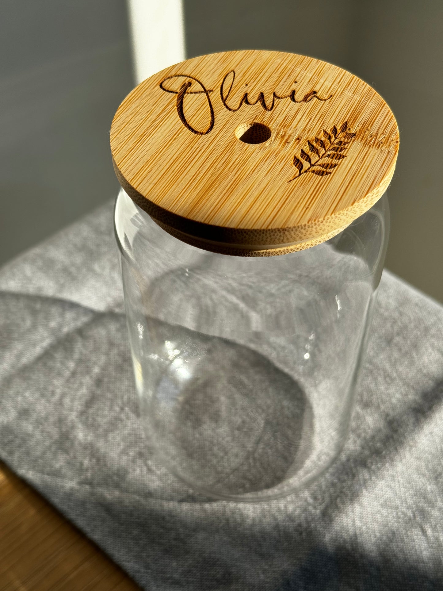 Autumnal Glass Cup | Personalised