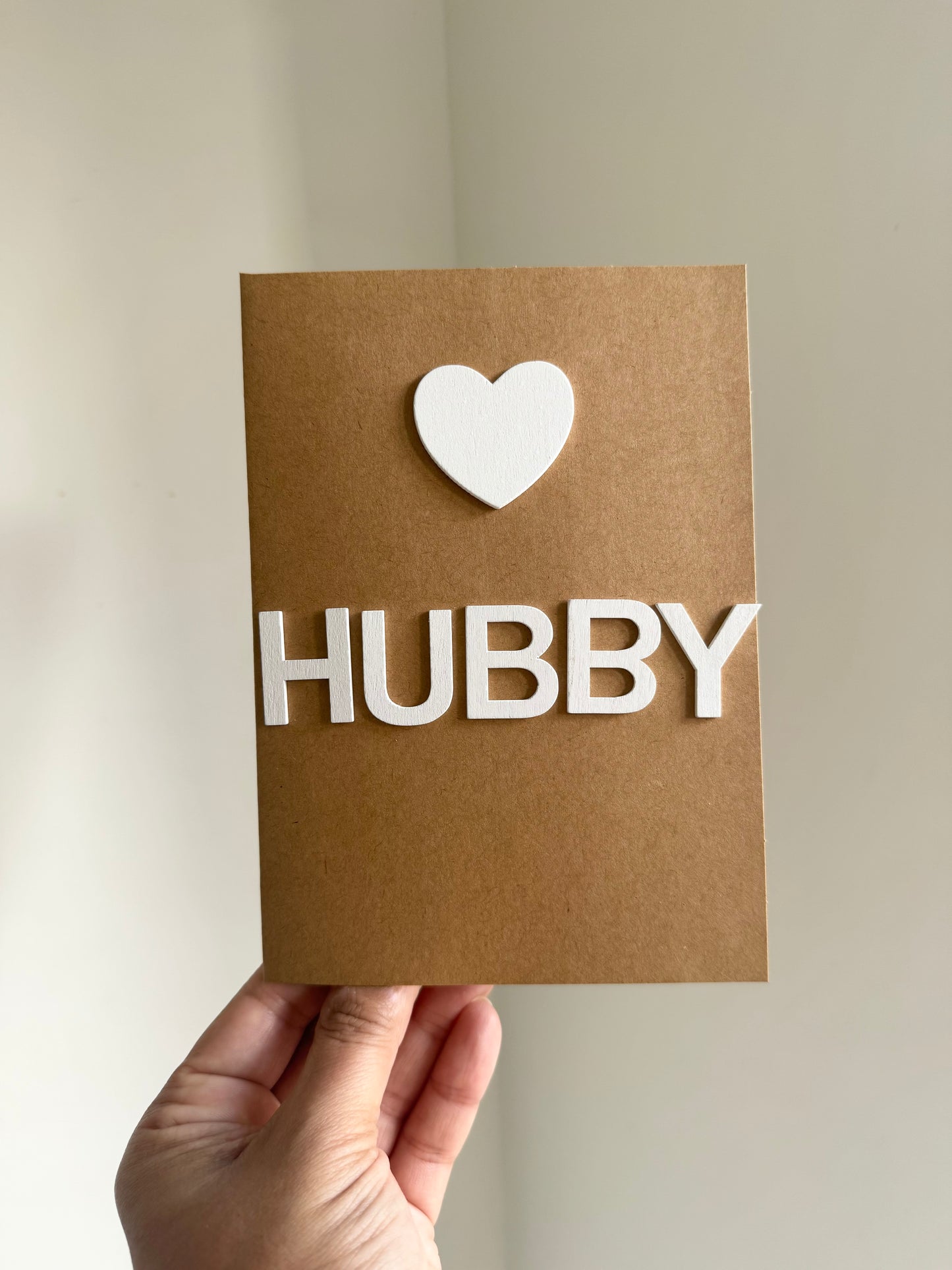 valentines card front view