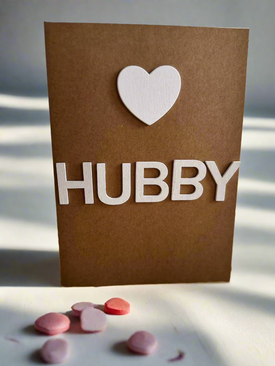 hubby valentines card