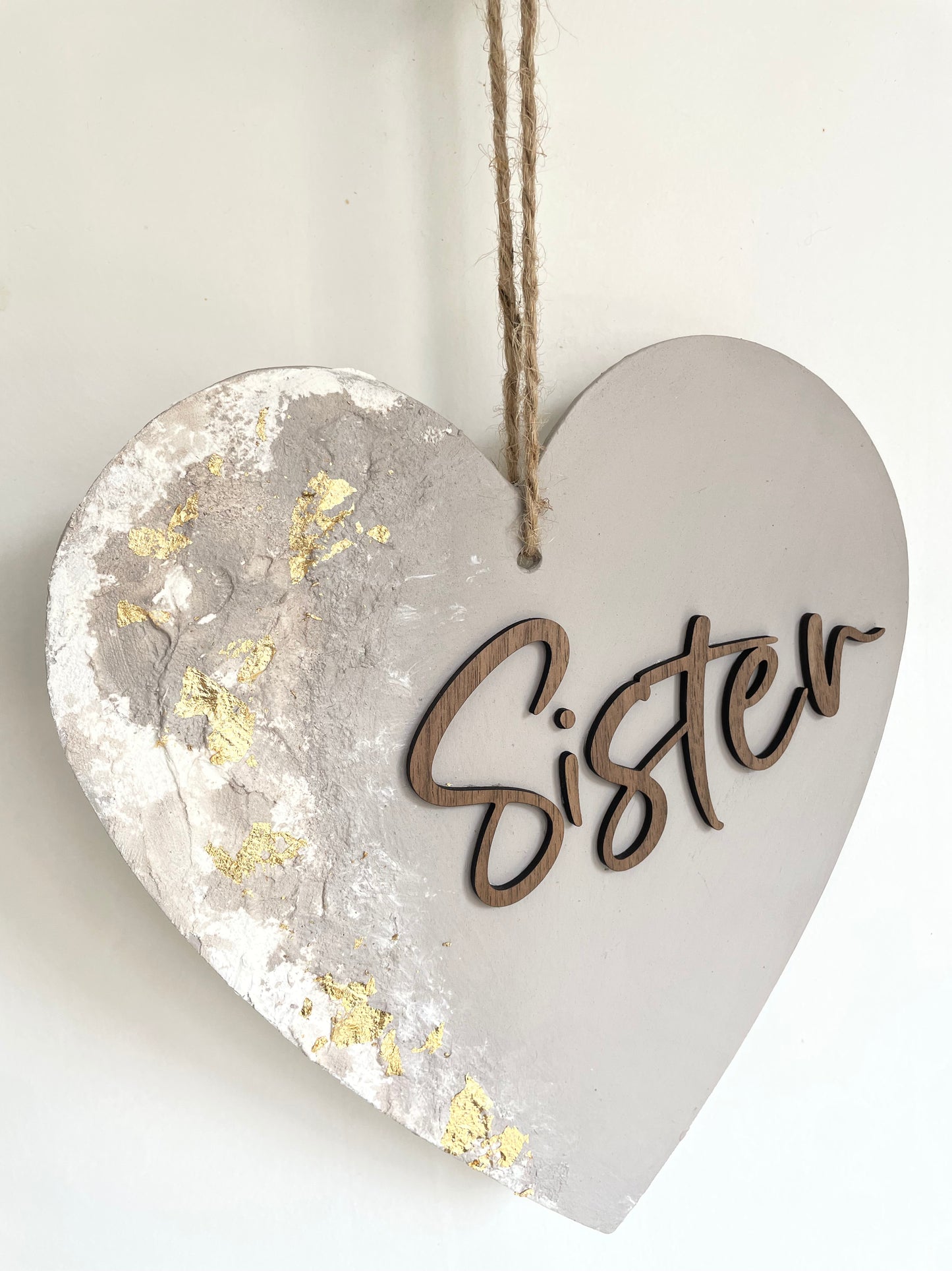 'Sister' Heart Plaque