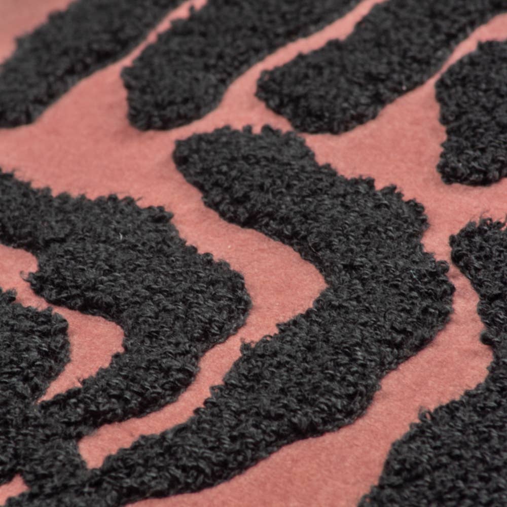 'Maldive' Tufted Cushion | Red Brown