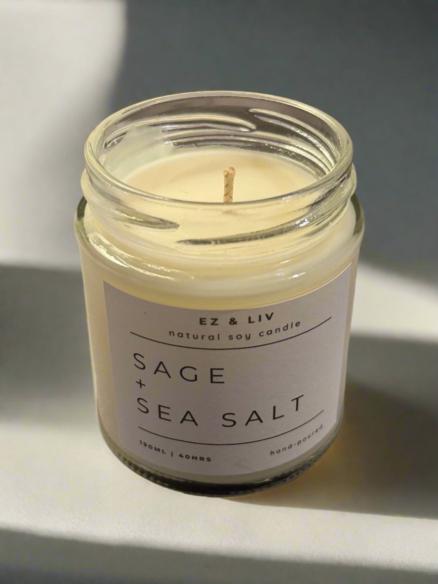 candle no lid wick visible